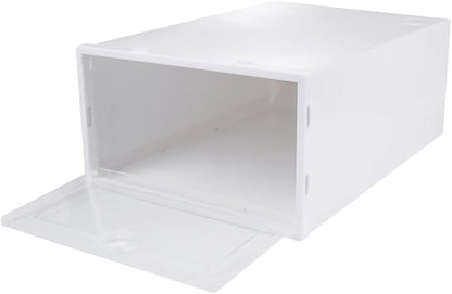 Hemobllo 6pcs Stackable Transparent Shoe Storage Boxes Organizer for Closet Drawer Type Protective Shoe Organizer for Heels Sneakers Slippers Boots PP Material Multi Functional Space Saving