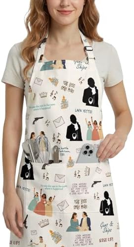 Women Apron, Cute Kitchen Aprons for Women, Girls - Image 2