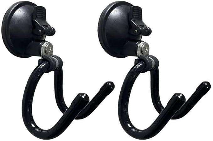 AUXPhome 2Pack Suction Cup Hooks, Hat Storage Organizer Stand Holder Hanger for Car, Shower,Glass Window,Kitchen & Bathroom & Restroom, for towels,jacket,Purse,cowboy hat - No Tools，No drilling