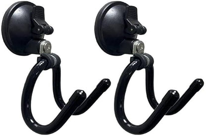 AUXPhome 2Pack Suction Cup Hooks, Hat Storage Organizer Stand Holder Hanger for Car, Shower,Glass Window,Kitchen & Bathroom & Restroom, for towels,jacket,Purse,cowboy hat - No Tools，No drilling