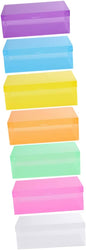 Happyyami Stackable Shoe Storage Boxes Lids 7 Pack Plastic Shoeboxes for Sneakers Cardboard Storage Cases for Home Use