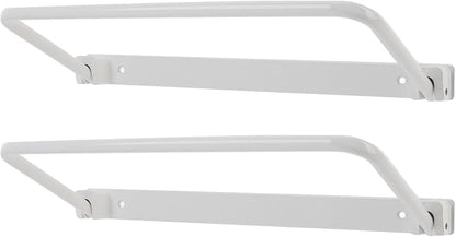 Cyrank Wall Mounted Shoe Storage Rack, Foldable RV Shoe Rack Space Saving Hanging Organizer Aluminum Alloy in Camping RV Travel (White)