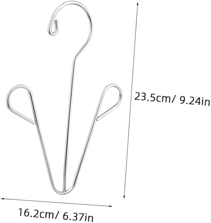 PRETYZOOM Shoe Drying Rack Set Over The Door Organizer 2pcs Stainless Steel Hangers for Shoes Drying Rack