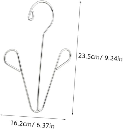 PRETYZOOM Shoe Drying Rack Set Over The Door Organizer 2pcs Stainless Steel Hangers for Shoes Drying Rack