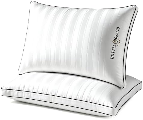 Hotel Grand Luxury Queen Pillows Set of 2 Down Alternative Gusseted Firm by Unknown