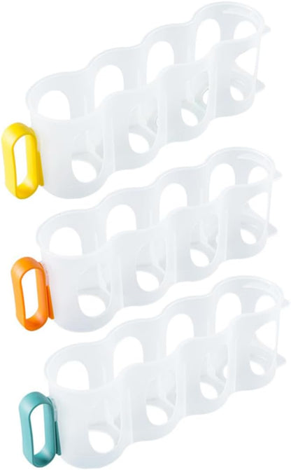 3pcs Refrigerator Can Holder Soda Can Dispenser Organizer for Fridge Storage Box for Canned Drinks Random Color