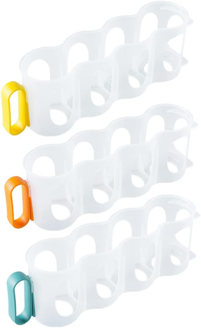 Zerodeko 3Pcs Refrigerator Beverage Holder Multi Function Can Organizer for Soda Beer and Drinks Space Saving Storage Rack for Kitchen Bar and Cafe