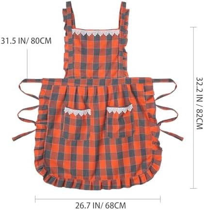 Aoomzoon Cute Aprons for Women with Pockets for Cooking Kitchen Gifts - Image 5
