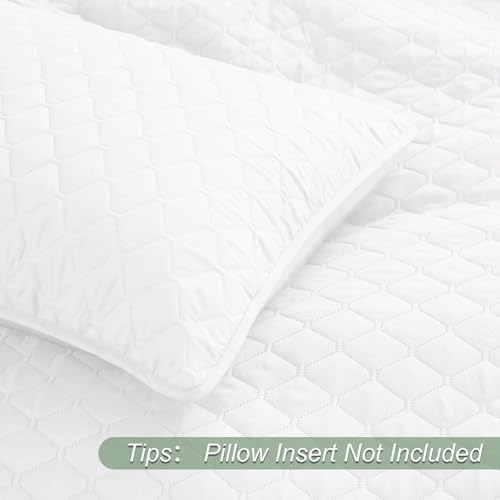 Exclusivo Mezcla Reversible California King Quilt Set, White - Image 5