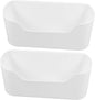 2pcs Adhesive Kitchen Shelves Wall-mounted Pantry Door Organizers Storage Box for Makeup Bathroom Wall Lid Holder