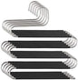 5 Packs Pants Hangers S-Shaped S-Type Space Saving Pants Non-Slip Hangers Trouser Hangers Stainless Steel Multi Layer Multifunctional Pant Hanger Closet Storage for Jeans Shirts for Scarfs Ties