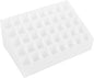 Cabilock 40 Slot White Plastic Lipstick Organizer Makeup Storage Stand Cosmetic Display Case for Vanity Table