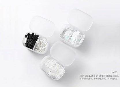 home transparent cotton pads/swabs large capacity storage box with PP(polypropylene) material, easy to use and take,beautiful design, muti-purpose, moisture-proof and dust-proof (Home)