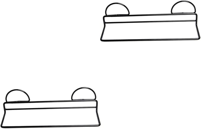 Amosfun 2pcs Eco-friendly Wall Hanging Shoe Rack Single Layer Adhesive Hooks for Shoes Organizer for Bathroom Living Room Door