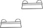 Amosfun 2pcs Eco-friendly Wall Hanging Shoe Rack Single Layer Adhesive Hooks for Shoes Organizer for Bathroom Living Room Door