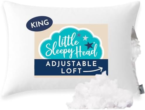 Little Sleepy Head Bed Pillow for Sleeping – Soft & Supportive Hypoallergenic Pillow with Down-Like Fill - King Size Pillow 1 Pack, 20x36 by LittleSleepyHead
