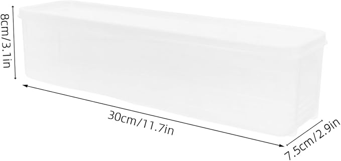 VOSAREA Versatile Kitchen Pantry Storage Airtight Food Storage Containers Fridge Drawer Organizer Bins for Scallions Cilantro Onions Pasta Spaghetti