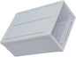 OSALADI Stackable Transparent Plastic Storage Box for Clothes and Shoes Lightweight Multi-purpose Drawer Organizer for Bedroom and Home Light Blue Container