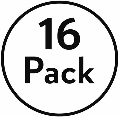 Sterilite 16 Pack Storage Box, 58 Quart Stackable Tote, Clear Plastic Container with Secure Snapping Lids for Home and Office Organization, White