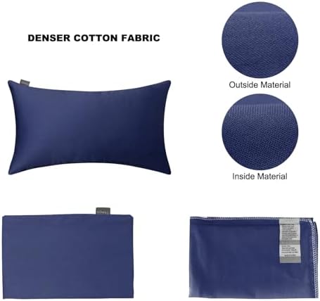 Thmyo 4-Pack 100% Cotton Lumbar Decorative Throw Pillow Case 12x20inch - Image 5
