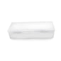Transparent Box Storage Case for Nail Art Equipment Manicure Tool Organzing Pedicure Tool Empty Plastic Box (White)