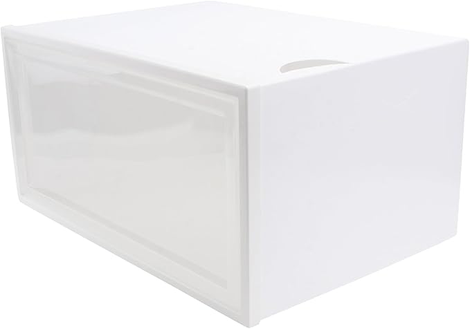 BESPORTBLE Pp Plastic Shoe Storage Box 33.5x24.5x17.5cm Stackable Sneaker Organizer for Home Closet Footwear Storage