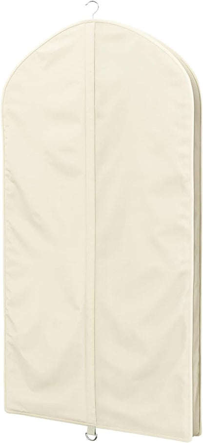 Univivi Premium Breathable Oxford Suit Bag for Storage, 43 inch Garment Bag for Hanging Clothes, Garment Covers for Closet Clothes Storage, Suit Cover for T-Shirt, Jacket, Suits, Coats – Beige