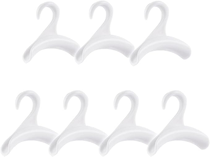 7pcs Purse Hanger, Handbag Organizer Hooks, Handbag Hanger, Hook Bag Rack Holder, Closet Rod Hanger for Bags/Purses Hanging, Bag Collection/Shape Protecting, Space Organizing (BH-001 White)