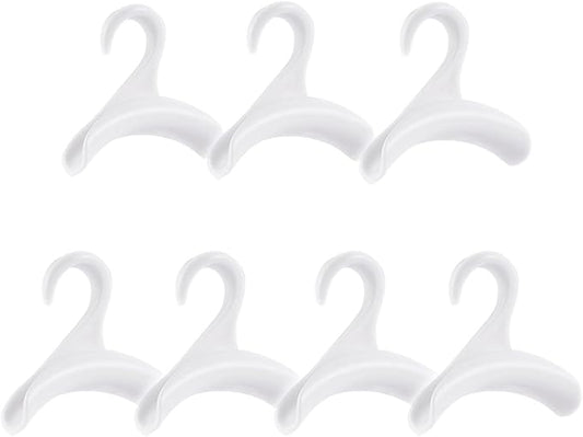 7pcs Purse Hanger, Handbag Organizer Hooks, Handbag Hanger, Hook Bag Rack Holder, Closet Rod Hanger for Bags/Purses Hanging, Bag Collection/Shape Protecting, Space Organizing (BH-001 White)