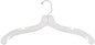 NAHANCO 19" Heavy Weight Plastic Shirt Hangers, White (Pack of 100)