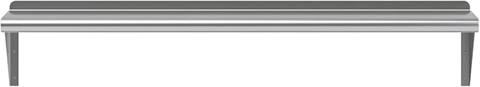 AmGood 10 in. x 48 in. Stainless Steel Wall Shelf | NSF | Metal Shelving | Garage, Laundry, Storage, Utility Room | Restaurant, Commercial Kitchen