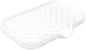 Yasmen Silicone Bathroom Soap Dishes, Sink Sponge Holder for Kitchen, Rubber Soap Dish with Drain, Shower Soap Sponge Tray, Sink or Counter Organizer, for Bar Soap, Bottle, Dish Soap Dispenser-White