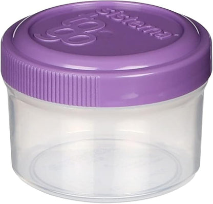 Sistema 4-Piece Salad Dressing and Condiment Containers with Lids for Lunch