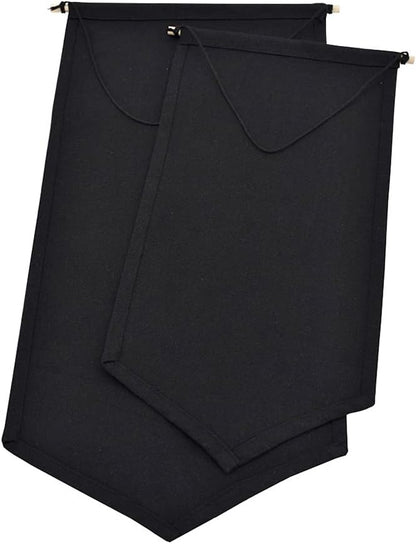 Tookie Hanging Brooch Pin Organizer, Canvas Jewelry Display Pennant, Badge Collection Board Banner Home Party Festival Decorative Storage Holder for Earrings/Necklace/Rings(Black,Size:M)
