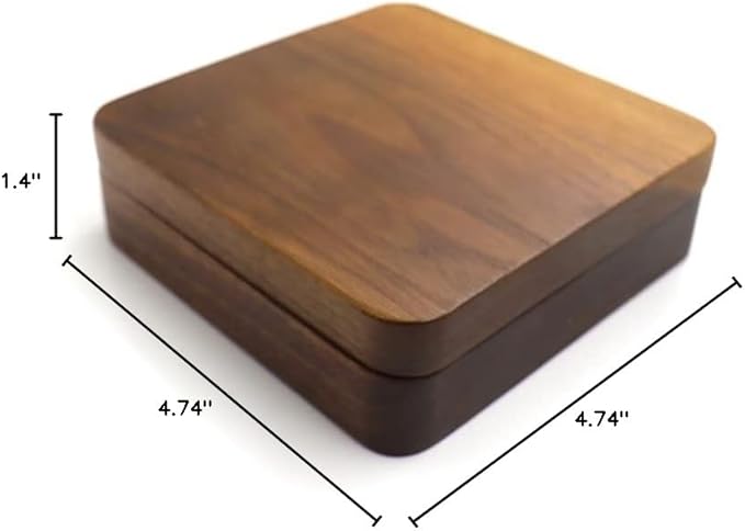 Rustic Wooden Ring Storage Display Box With Mirror Portable 12 Slots Rings Organizer Holder Tray