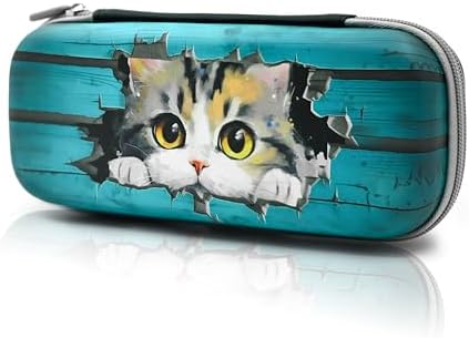 Wood Cat Pencil Case Zip Pencil Box Multi Pouch Holder Desk Organizer For Boys Girls School Office by SjazcYogaShortsLeggings