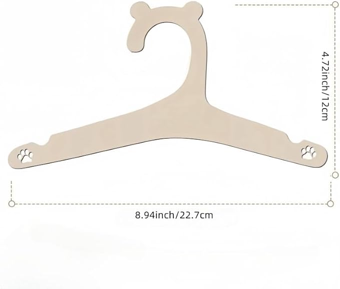 20 Pack Wooden Kids Hangers 9Inch Childrens Clothes Hangers Cute Non Slip Wood Baby Toddler Hangers DIY Wooden Baby Hangers for Closet, for Baby Toddler Kids Clothes & Pants (Bear Ear)