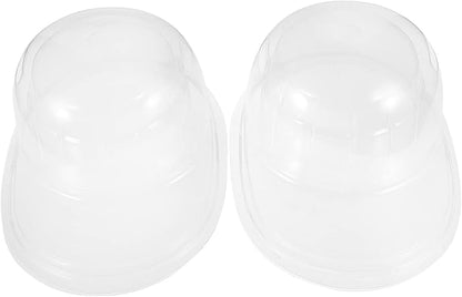 Alipis 2 Pcs Portable Baseball Cap Storage Box, Plastic Hat Shaper Travel Case, 12.59X9.25X9.84 Inch, Transparent Cap Holder for Display and Protection