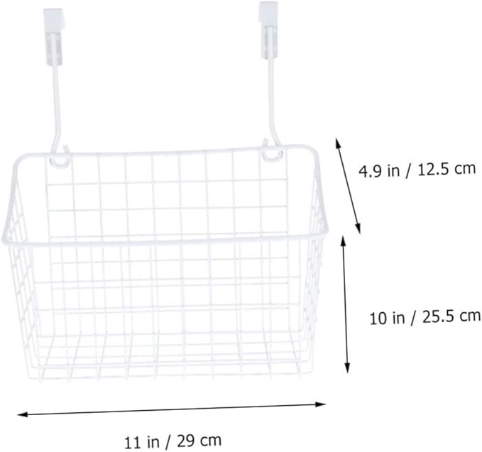 Healifty Hanging Storage Rack Cabinet Storage Basket Door Baskets Organizer for Office The Office