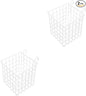 SOLUSTRE 2pcs Hanging Wire Basket for Kitchen and Bathroom Storage Space Saving Organizer for Cabinet Doors Pantry and Craft and Sturdy Design Multi Functional Use