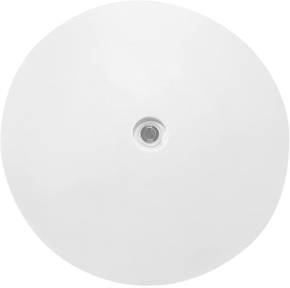 Jersvims 8 Inch Acrylic Turntable Platter, White Turntable Organizer Round Rotating Plate for Kitchen Pantry Cabinet Desk Rack Spice Cake Cookie Decorating