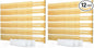 SpaceAid Bamboo Drawer Dividers with Labels, Kitchen Adjustable Drawer Organizers, Expandable Organization for Home, Office, Dressers and Bathroom, 6 Dividers (17-22 in) (Pack of 2)