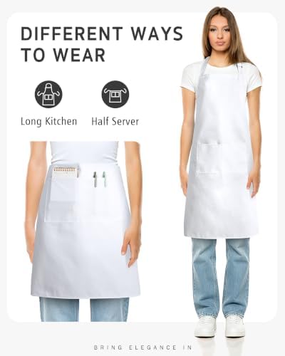 Syntus Chef Apron for Men Women with Pockets, Thick Grilling BBQ Apron - Image 5