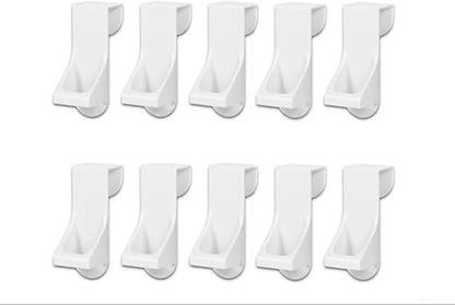 10-Pack Spray Bottle Hanging Rack, Damage-Free Mounting Organizer for Cabinet Door, Space-Saving Storage for Kitchen and Bathroom
