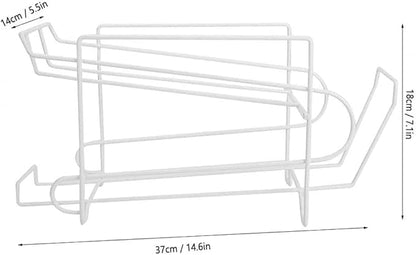 2-Tier Soda Can Organizer for Refrigerator, Can Beverage Dispenser Rack Can Holders, Holds 10 Cans