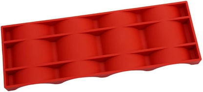 IMIKEYA Novelty Silicone Beer Bottle Mat Organizer Stacking Beverage Rack for Fridge Bar Picnic Easy to Clean Lightweight and Red Beer Holder for Cans and Bottles