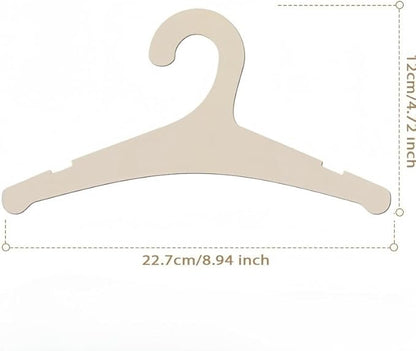 20 Pack Wooden Kids Hangers 9Inch Childrens Clothes Hangers Cute Non Slip Wood Baby Toddler Hangers DIY Wooden Baby Hangers for Closet, for Baby Toddler Kids Clothes & Pants (No Ears)