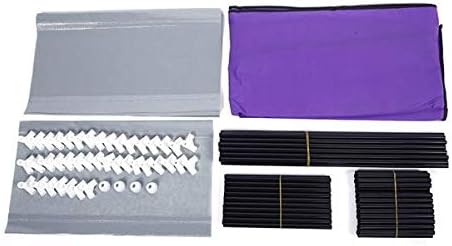 9 Tier, Space Saving Portable Shoe Rack Storage Organizer, 10 Tiers 9 Lattices Non-Woven Waterproof Fabric Cover (Purple, 10 Tiers 9 Lattices)