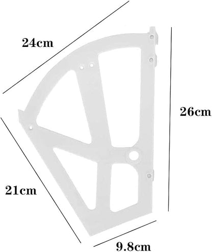 1 Pair Shoe Cabinet Shelf Home Plastic Hollowed Two Layers Rack Shoes Drawer Cabinet Hinges for Shoes Rack, Shelf, Cabinet