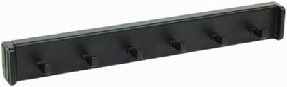 Design-R Pull-Out Belt Rack for Belts, Ties and Scarves, Accessories Storage Hanger with Mounting Hardware (Matte Black)